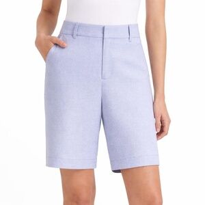 Matty M Women's Size L Casual Blue Cotton Blend Shorts H0848